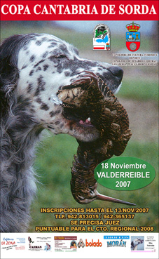 Cartel anunciador Copa Cantabria Sorda 2007